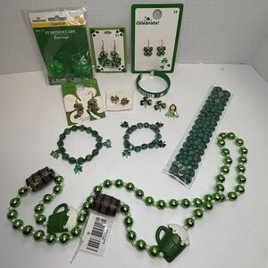 Irish St Patrick’s Day 23 Piece Jewelry Lot New And Preowned